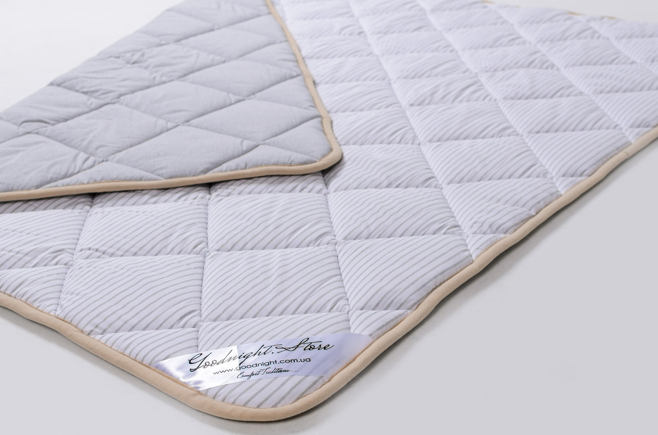 Одеяло двуспальное из шерсти мериноса Goodnight.Store классическое антиалергенное Classic серое 200х200
Одеяло двуспальное из шерсти мериноса Goodnight.Store классическое антиалергенное Classic серое 200х200
