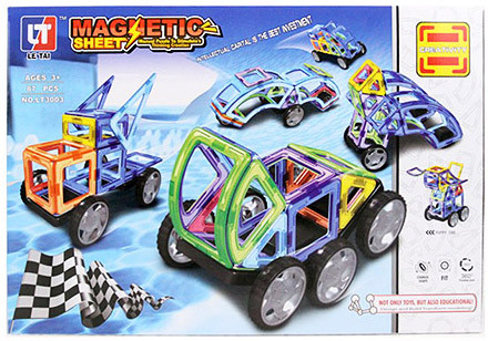 Конструктор магнитный LE TAI Magnetic LT3003 87 дет.
Конструктор магнитный LE TAI Magnetic LT3003 87 дет.