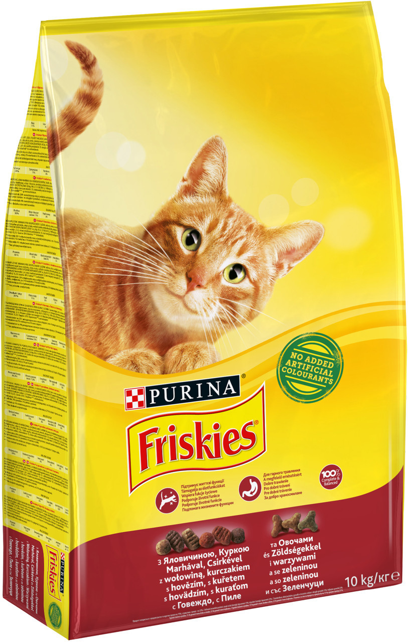 Сухой корм для взрослых кошек Purina Friskies с говядиной, курицей и овощами 1.5 кг (7613033923005)
Сухой корм для взрослых кошек Purina Friskies с говядиной, курицей и овощами 1.5 кг (7613033923005)