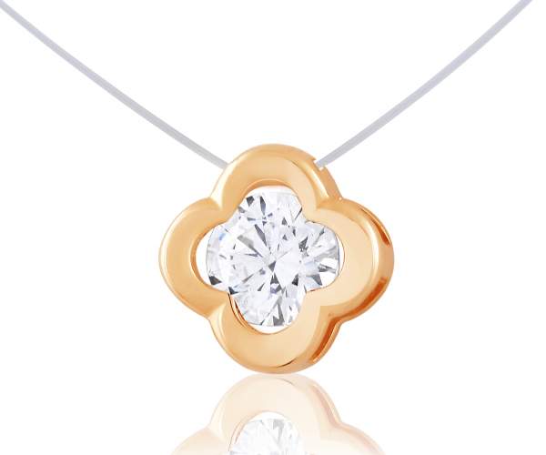 Колье на леске с камнем SWAROVSKI Zirconia "Клевер", красное золото, КЛ009SW, 40 размер
Колье на леске с камнем SWAROVSKI Zirconia "Клевер", красное золото, КЛ009SW, 40 размер