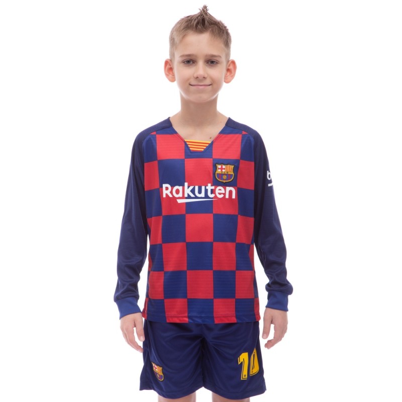 Форма футбольная с длинным рукавом детская PlayGame Barcelona Messi 10 домашняя 2020, код: CO-1679
Форма футбольная с длинным рукавом детская PlayGame Barcelona Messi 10 домашняя 2020, код: CO-1679
