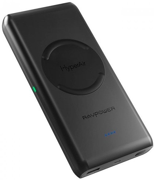 Внешний аккумулятор RavPower Power Bank 10400mAh Qi Fast Wireless Charging (RP-PB080) Black
Внешний аккумулятор RavPower Power Bank 10400mAh Qi Fast Wireless Charging (RP-PB080) Black
