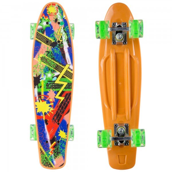 Скейтборд пластиковый Penny 22in со светящимися колесами SK-881-9 Orange (PS00463)
Скейтборд пластиковый Penny 22in со светящимися колесами SK-881-9 Orange (PS00463)