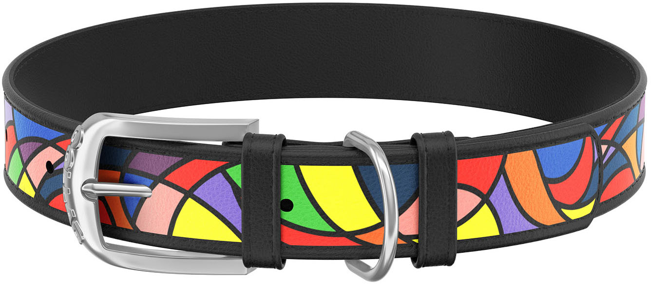 Ошейник для собак кожаный Collar WAUDOG Design с QR паспортом, рисунок "Витраж", M, Ш 20 мм, Дл 30-39 см
Ошейник для собак кожаный Collar WAUDOG Design с QR паспортом, рисунок "Витраж", M, Ш 20 мм, Дл 30-39 см