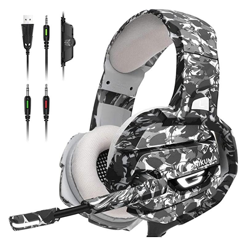 Игровые наушники Onikuma K5 CAMO с микрофоном и LED подсветкой проводные Camouflage Grey (K5CAMO)
Игровые наушники Onikuma K5 CAMO с микрофоном и LED подсветкой проводные Camouflage Grey (K5CAMO)
