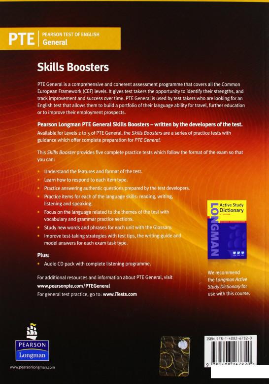 Pearson Test of English (PTE) General Skills Booster Level 2 Student's Book (+ 2 CD-ROM) (863969)
Pearson Test of English (PTE) General Skills Booster Level 2 Student's Book (+ 2 CD-ROM) (863969)
