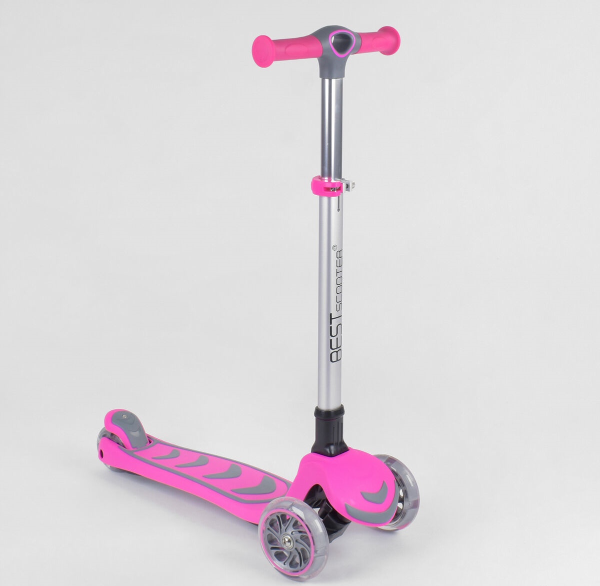 Самокат трехколесный Best Scooter 57795 Складной Колеса полиуретан с подсветкой Розовый
Самокат трехколесный Best Scooter 57795 Складной Колеса полиуретан с подсветкой Розовый