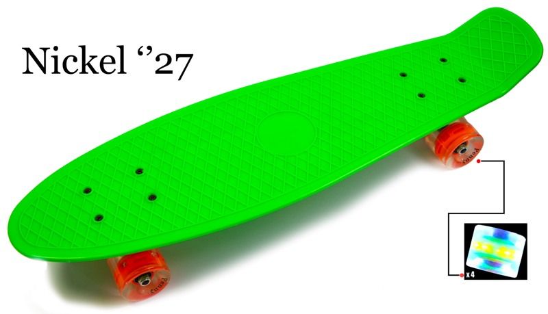 Скейтборд Пенни борд Penny Board NICKEL 27 " FISH ЗЕЛЕНЫЙ Светящиеся колеса (SD 1429120289)
Скейтборд Пенни борд Penny Board NICKEL 27 " FISH ЗЕЛЕНЫЙ Светящиеся колеса (SD 1429120289)