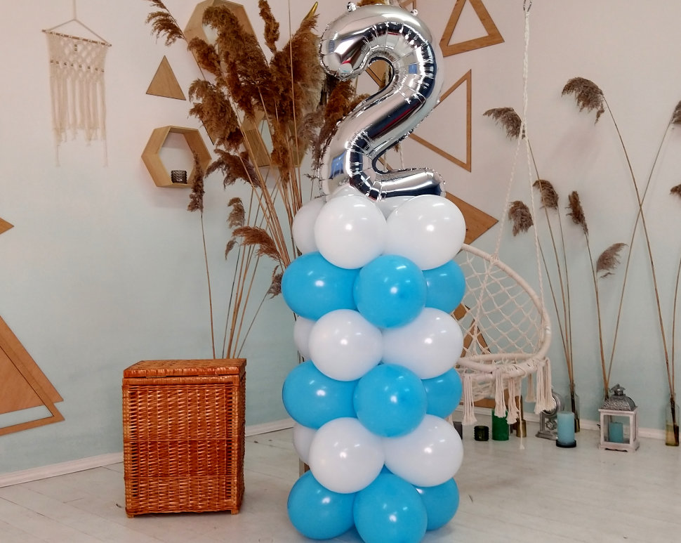 Композиція з повітряних кульок Party Box Колона з цифрою 2 25 шт 170 см Біло-голуба + насос (000028)
Композиція з повітряних кульок Party Box Колона з цифрою 2 25 шт 170 см Біло-голуба + насос (000028)