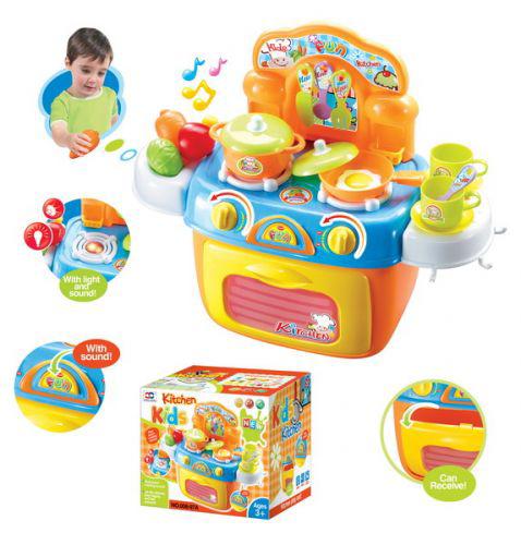 Кухня с посудкой Kitchen Kids со звуковыми эффектами XIONG CHENG (008-97А) (54214)
Кухня с посудкой Kitchen Kids со звуковыми эффектами XIONG CHENG (008-97А) (54214)