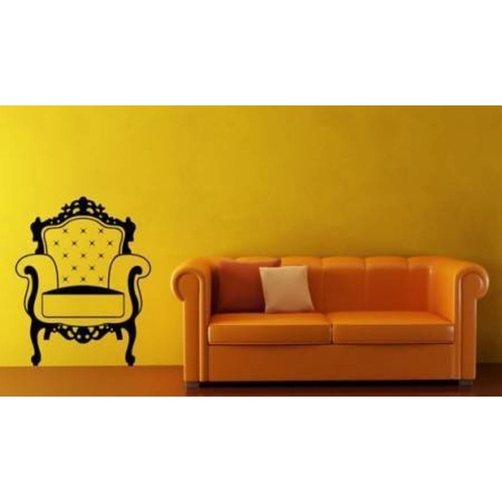 Интерьерная виниловая наклейка на стену IdeaClock Armchair 90х120 см Черная(39652-462)
Интерьерная виниловая наклейка на стену IdeaClock Armchair 90х120 см Черная(39652-462)