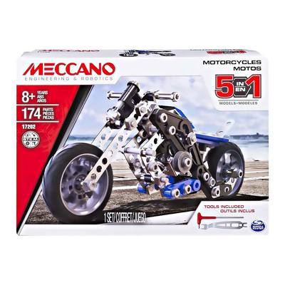 Конструктор Meccano Engineering and robotics Мотоцикл 5 в 1 (6036044) (10-547686)
Конструктор Meccano Engineering and robotics Мотоцикл 5 в 1 (6036044) (10-547686)