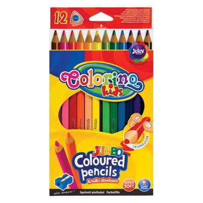 Карандаши цветные Colorino Jumbo 17.5 см с точилкой 12 цветов (15530PTR/1) (10-518470)
Карандаши цветные Colorino Jumbo 17.5 см с точилкой 12 цветов (15530PTR/1) (10-518470)