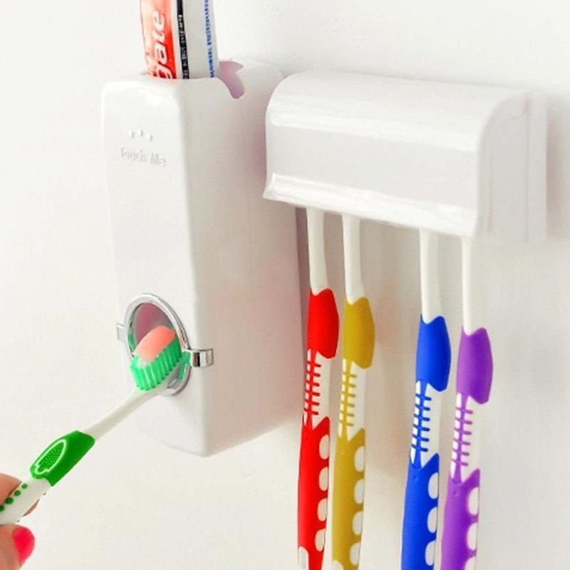 Дозатор автоматический зубной пасты Touch Me Toothpaste Dispenser с держателем зубных щеток Toothbrush holder
Дозатор автоматический зубной пасты Touch Me Toothpaste Dispenser с держателем зубных щеток Toothbrush holder
