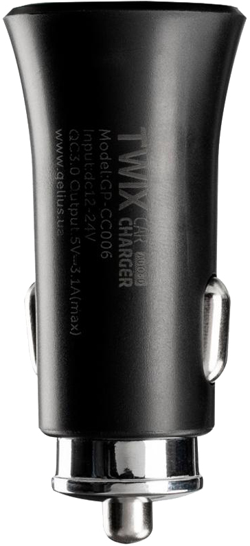 Автомобильное зарядное устройство Gelius Pro Twix QC GP-CC006 2 USB 3.1 A + Cable Type-C Black
Автомобильное зарядное устройство Gelius Pro Twix QC GP-CC006 2 USB 3.1 A + Cable Type-C Black