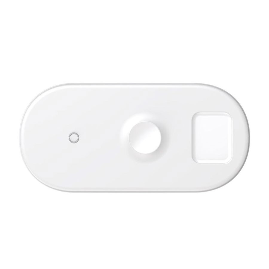 Беспроводная зарядка Baseus Smart 3in1 для Apple Watch, iPhone, Airpods (18W MAX) White
Беспроводная зарядка Baseus Smart 3in1 для Apple Watch, iPhone, Airpods (18W MAX) White