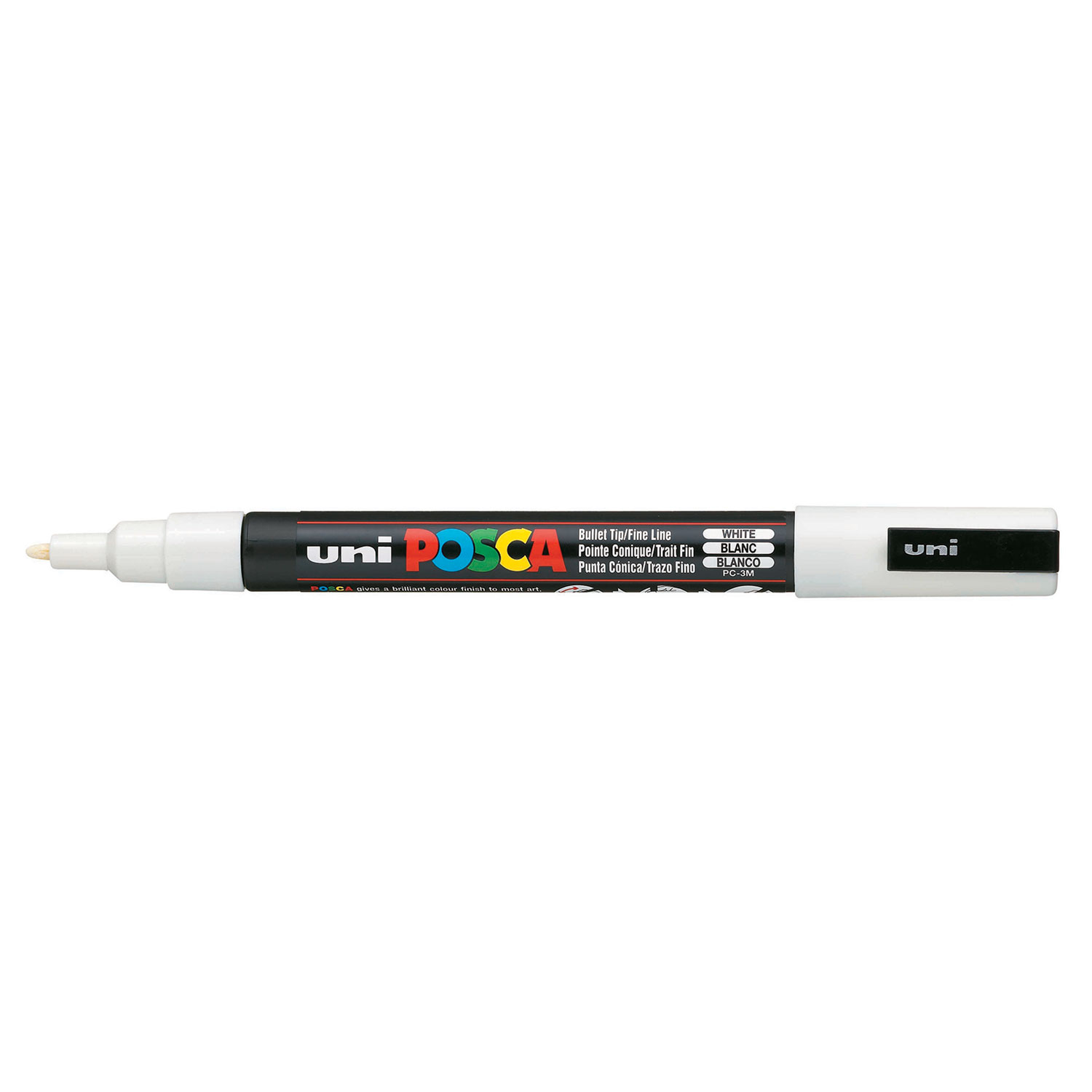 Маркер для всех типов поверхности Uni Posca 0.9-1.3 мм белый (PC-3M.White)
Маркер для всех типов поверхности Uni Posca 0.9-1.3 мм белый (PC-3M.White)