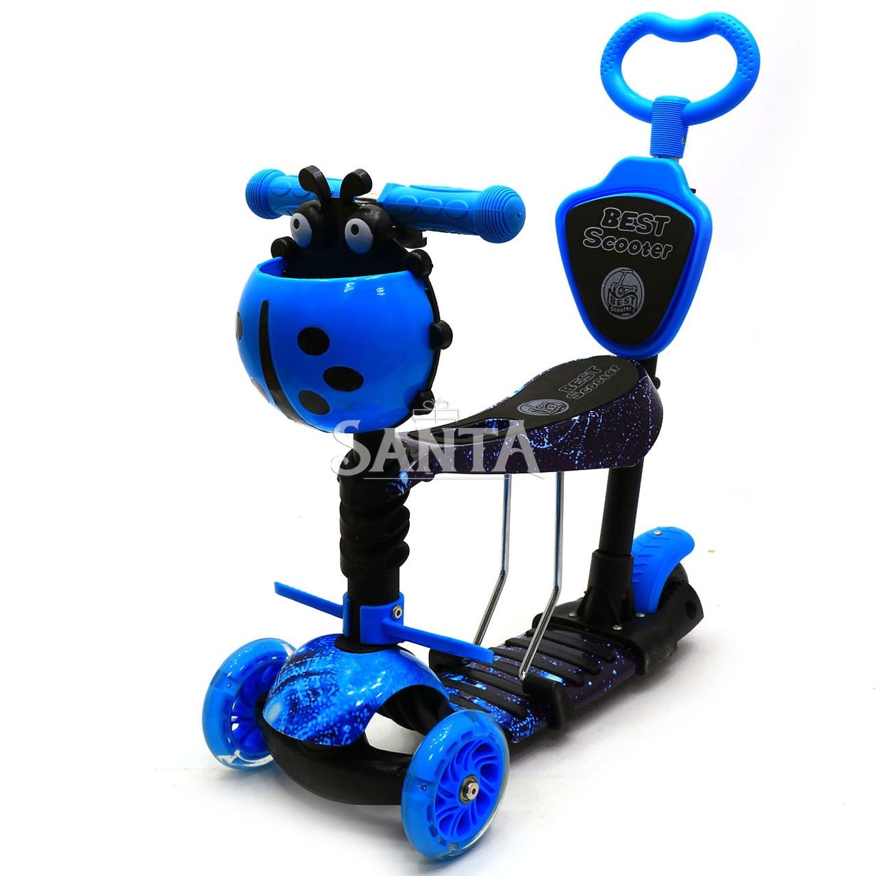 Самокат трехколесный детский 11220 Best Scooter (ПУ колеса, тихие, светящиеся, складывающаяся конструкция)
Самокат трехколесный детский 11220 Best Scooter (ПУ колеса, тихие, светящиеся, складывающаяся конструкция)