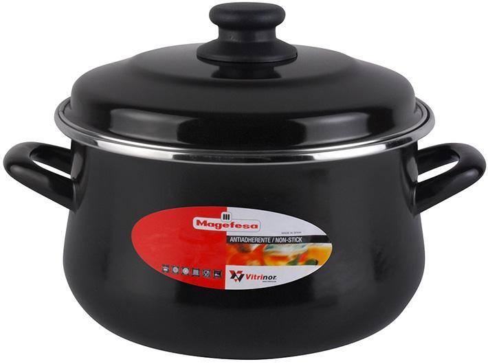 Кастрюля Vitrinor Black 6.3л с антипригарным покрытием и эмалированной крышкой
Кастрюля Vitrinor Black 6.3л с антипригарным покрытием и эмалированной крышкой