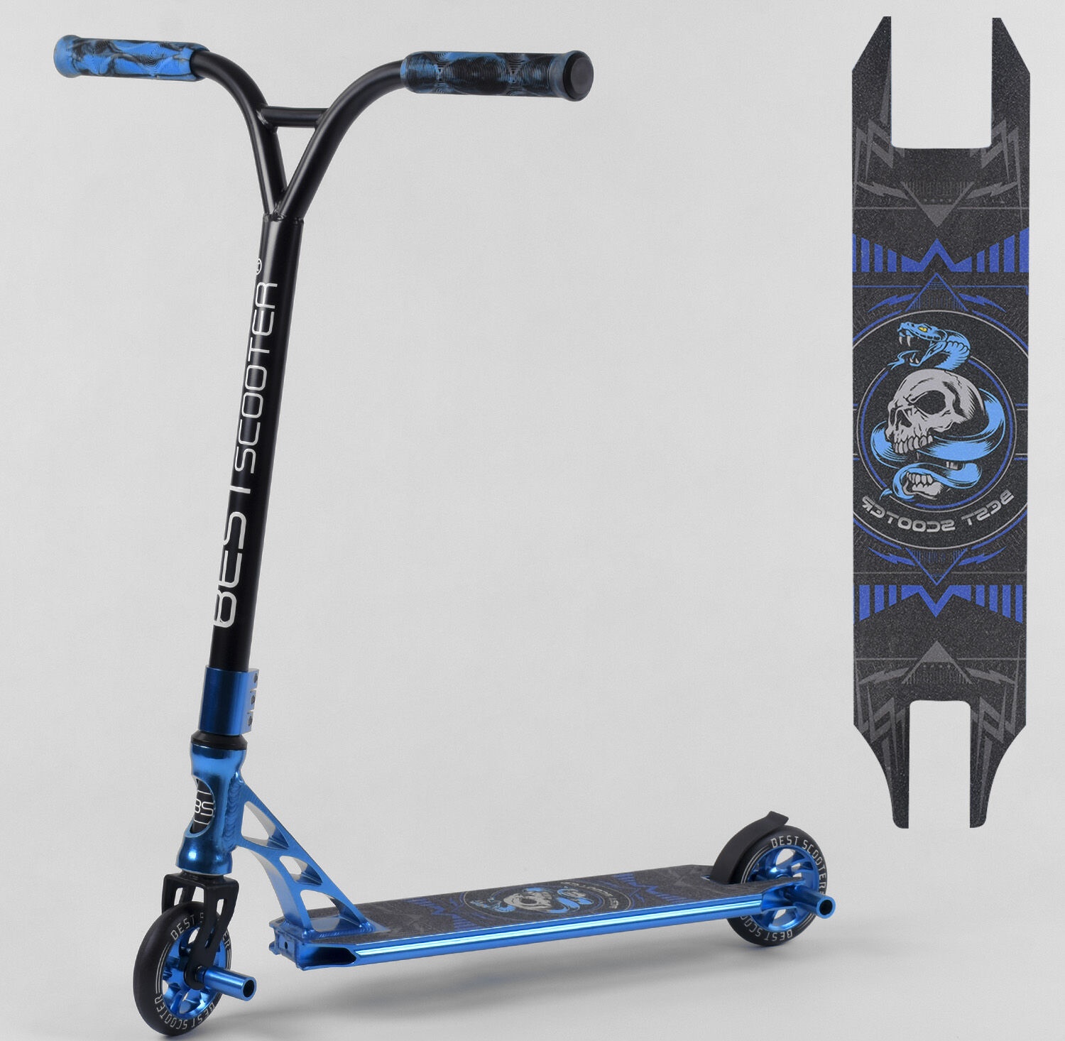 Самокат трюковый Best Scooter 78295 с HIC системой Пегами диск и дека алюминиевые Черный с синим
Самокат трюковый Best Scooter 78295 с HIC системой Пегами диск и дека алюминиевые Черный с синим