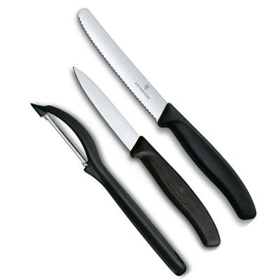 Набор ножей Victorinox SwissClassic из 3 предметов Черный с овощечисткой (6.7113.31)
Набор ножей Victorinox SwissClassic из 3 предметов Черный с овощечисткой (6.7113.31)