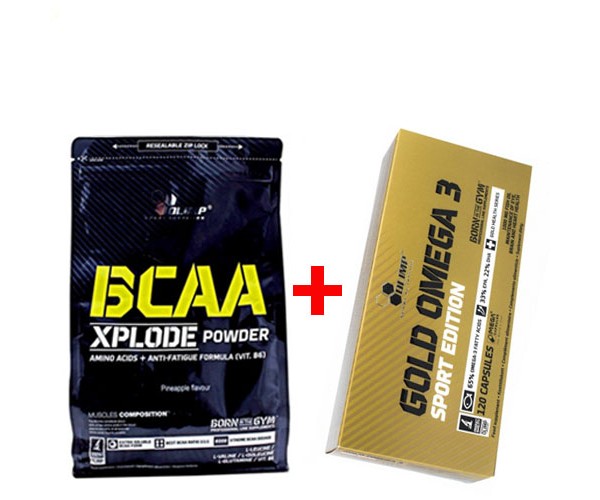 Комплект Аминокислота Olimp BCAA Xplode 1 кг Без вкуса + Жирные кислоты Olimp Gold Omega 3 Sport Edition 120 кап (912561)
Комплект Аминокислота Olimp BCAA Xplode 1 кг Без вкуса + Жирные кислоты Olimp Gold Omega 3 Sport Edition 120 кап (912561)