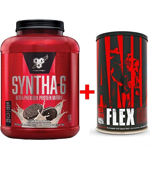 Комплект Протеин BSN Syntha-6 2.27 кг Печенье со сливками + Хондропротектор ANIMAL FLEX 44 пак (855445)
Комплект Протеин BSN Syntha-6 2.27 кг Печенье со сливками + Хондропротектор ANIMAL FLEX 44 пак (855445)