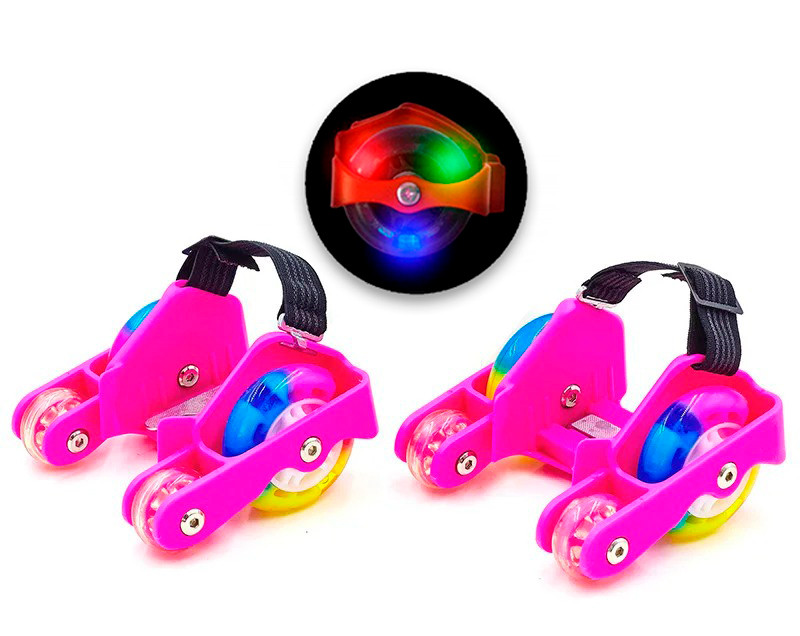 Ролики на пятку четырехколесные "Flashing roller" (hot pink) пяточные на обувь (на кроссовки) (1007791-Pink-1)
Ролики на пятку четырехколесные "Flashing roller" (hot pink) пяточные на обувь (на кроссовки) (1007791-Pink-1)