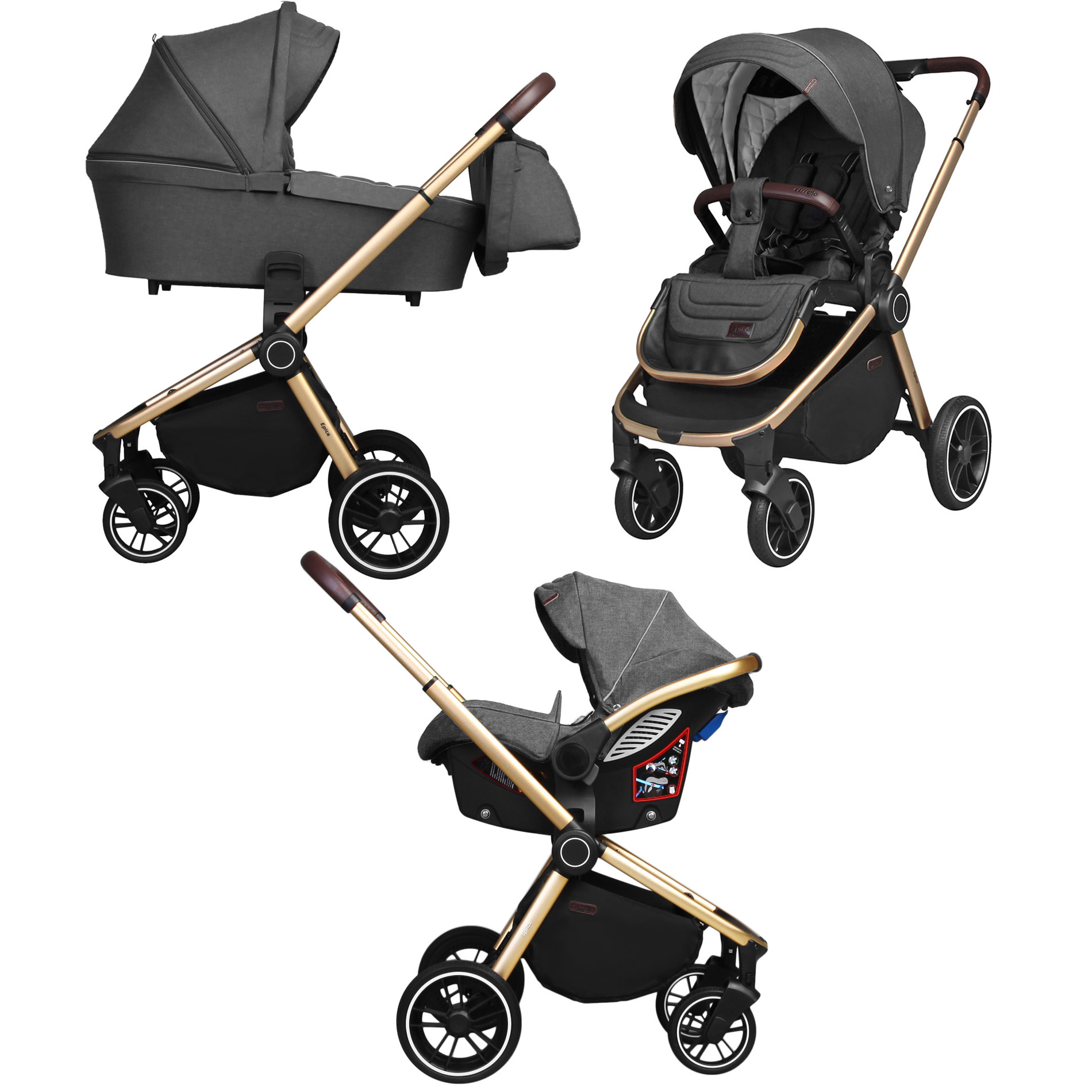 Коляска универсальная 3 в 1 Carrello Epica CRL-8511 Iron Grey + дождевик + чехол на ножки и сумка
Коляска универсальная 3 в 1 Carrello Epica CRL-8511 Iron Grey + дождевик + чехол на ножки и сумка