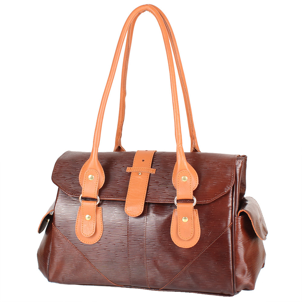 Женская кожаная сумка (LK-DM233-choco-cognac) Laskara 40х28х19 см Коричневый 000133559
Женская кожаная сумка (LK-DM233-choco-cognac) Laskara 40х28х19 см Коричневый 000133559