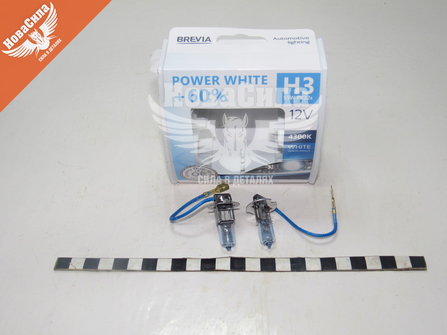 Лампочка галогенная H3 PK22s 12V-55Вт (Brevia) 60 4300К (Power White) 12030PWS
Лампочка галогенная H3 PK22s 12V-55Вт (Brevia) 60 4300К (Power White) 12030PWS