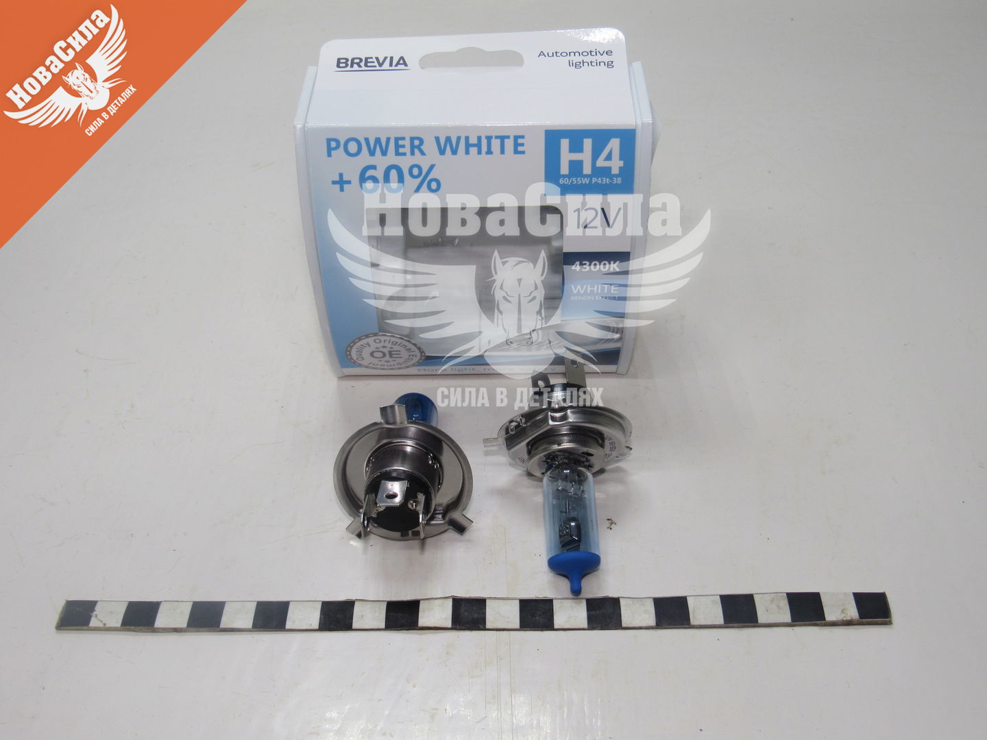 Лампочка галогенная H4 P43t 12V-60 / 55Вт (Brevia) 60 4300K (Power White) 12040PWS
Лампочка галогенная H4 P43t 12V-60 / 55Вт (Brevia) 60 4300K (Power White) 12040PWS