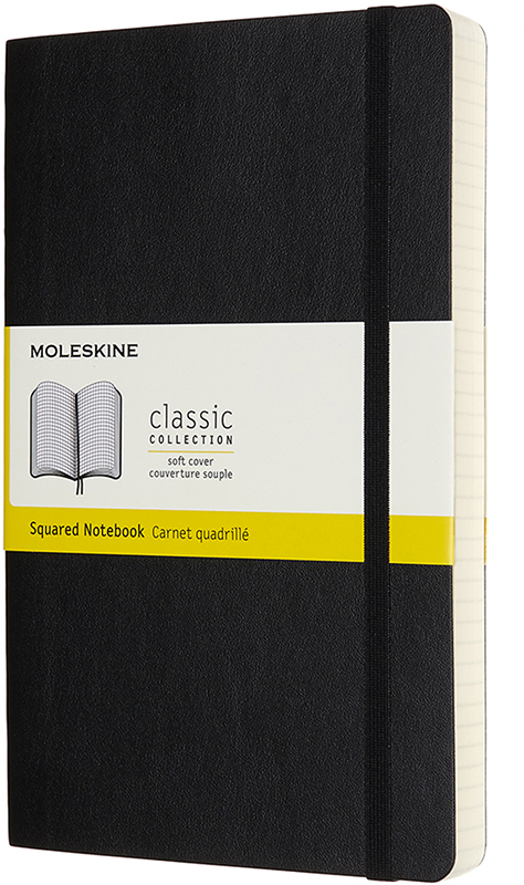 Записная книга Moleskine Classic Expanded 13 х 21 см 400 страниц в клетку Чёрная Мягкая обложка (8058647628059)
Записная книга Moleskine Classic Expanded 13 х 21 см 400 страниц в клетку Чёрная Мягкая обложка (8058647628059)