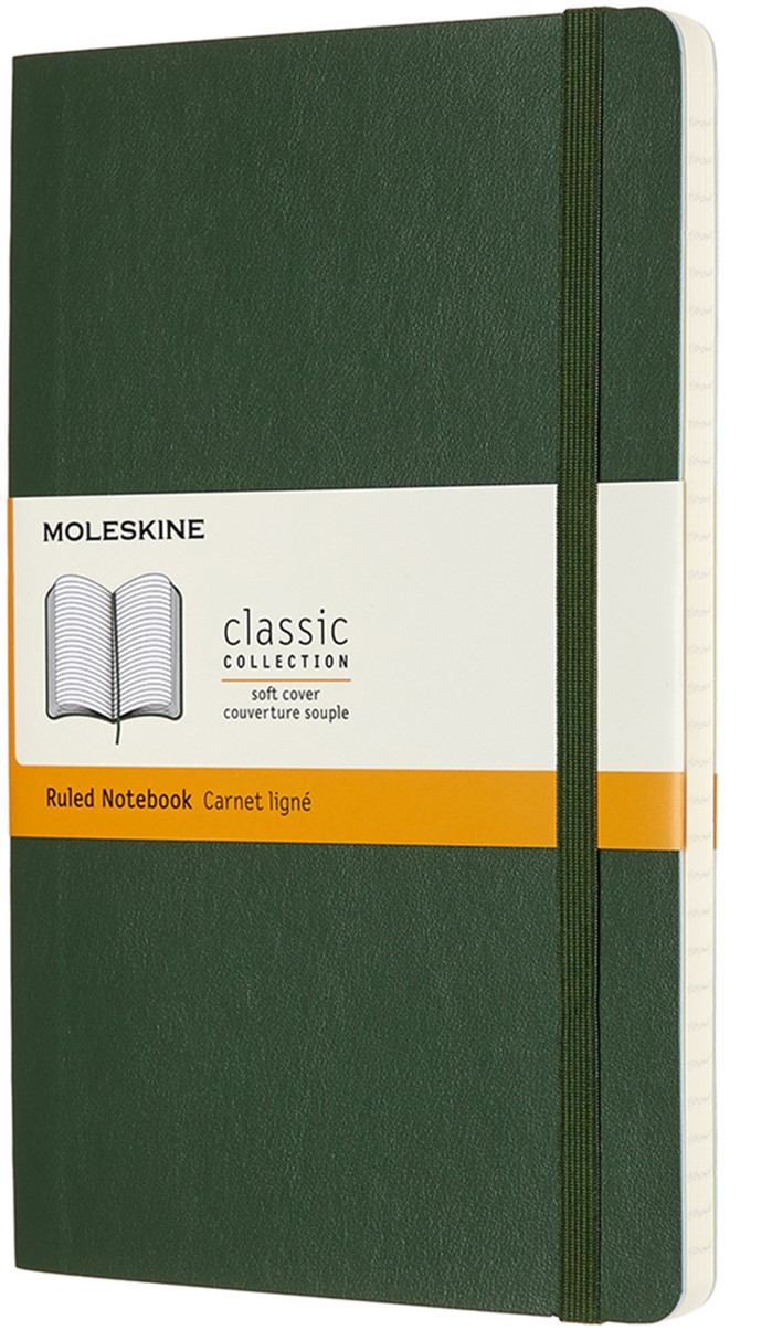 Записная книга Moleskine Classic 13 х 21 см 192 страницы в линейку Миртовый Зелёный Мягкая обложка (8053853600011)
Записная книга Moleskine Classic 13 х 21 см 192 страницы в линейку Миртовый Зелёный Мягкая обложка (8053853600011)