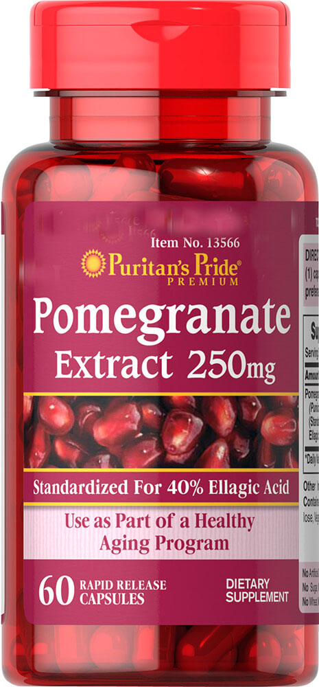 Специальный продукт Puritan's Pride Pomegranate Extract 250 mg 60 капсул (4384301641)
Специальный продукт Puritan's Pride Pomegranate Extract 250 mg 60 капсул (4384301641)