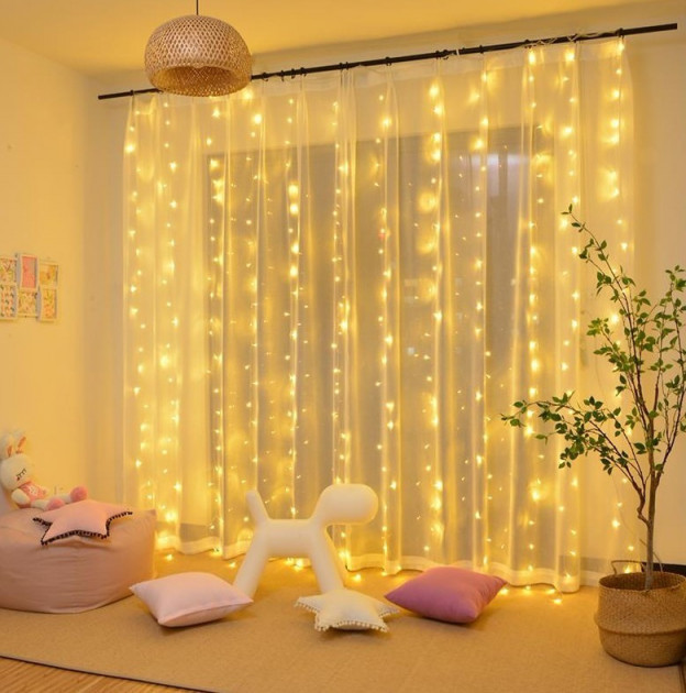 Светодиодная гирлянда LTL штора curtain 3*3 метра 300 led 220v теплое свечение 5412
Светодиодная гирлянда LTL штора curtain 3*3 метра 300 led 220v теплое свечение 5412