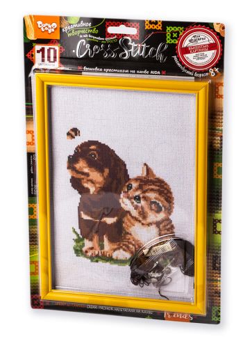 Вышивка крестиком на канве "Cross Stitch: Пёсик и котик" VKB-01-13 (15-45769)
Вышивка крестиком на канве "Cross Stitch: Пёсик и котик" VKB-01-13 (15-45769)