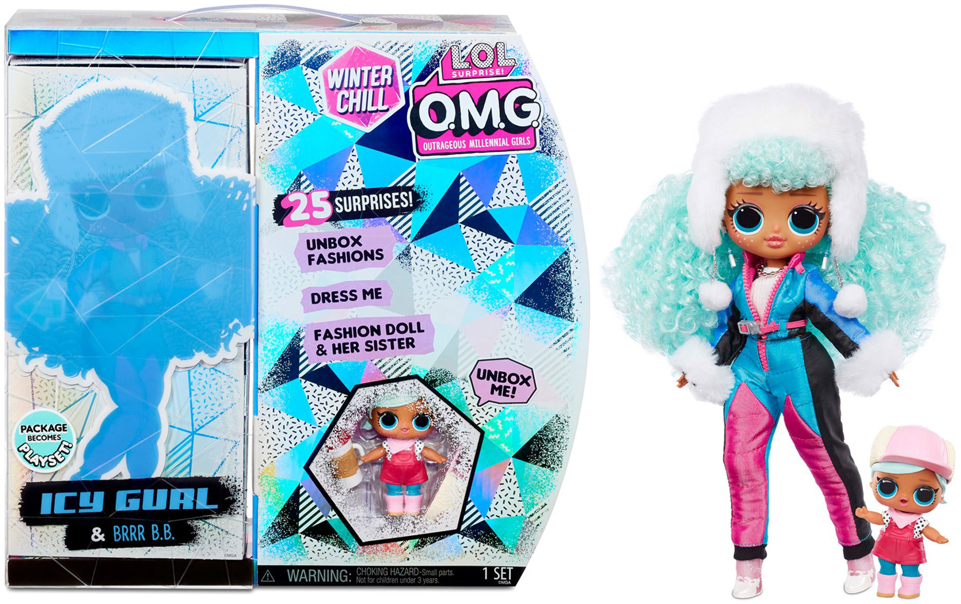 Игровой набор с куклой L.O.L. Surprise! O.M.G Winter Chill Ледяная леди (570240)
Игровой набор с куклой L.O.L. Surprise! O.M.G Winter Chill Ледяная леди (570240)