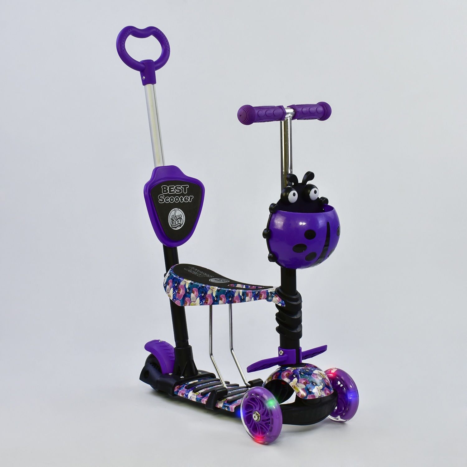 Самокат трехколесный Best Scooter 19870 Колеса полиуретан Светятся Родительская ручка Фиолетовый
Самокат трехколесный Best Scooter 19870 Колеса полиуретан Светятся Родительская ручка Фиолетовый