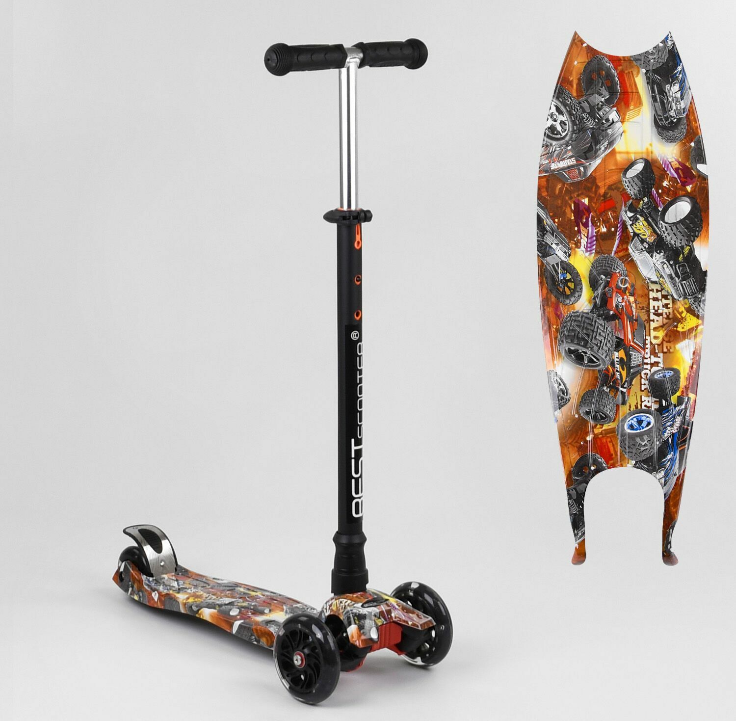 Самокат трехкодесный Best Scooter MAXI 779-1537 Колеса с подсветкой Полиуретан Оранжевый
Самокат трехкодесный Best Scooter MAXI 779-1537 Колеса с подсветкой Полиуретан Оранжевый
