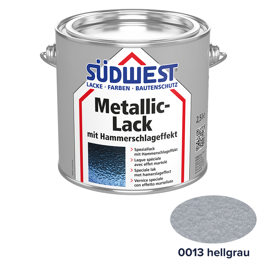 Фарба з молотковим ефектом сіра SUDWEST Metallic-Lack mit Hammerschlag-Effekt для металу 2.5 л (30240-016)
Фарба з молотковим ефектом сіра SUDWEST Metallic-Lack mit Hammerschlag-Effekt для металу 2.5 л (30240-016)