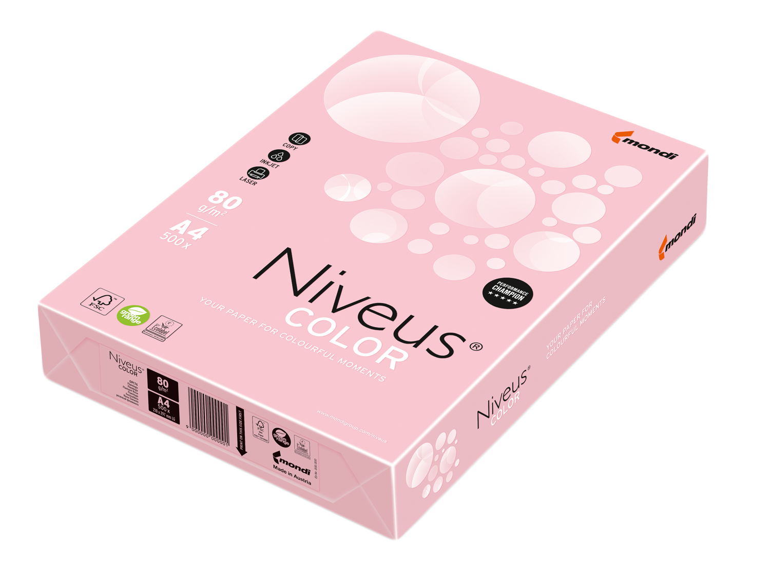 Бумага офисная Niveus A4 80 г/м2 пастель 500 листов Светло-Розовая (9003974460741)
Бумага офисная Niveus A4 80 г/м2 пастель 500 листов Светло-Розовая (9003974460741)