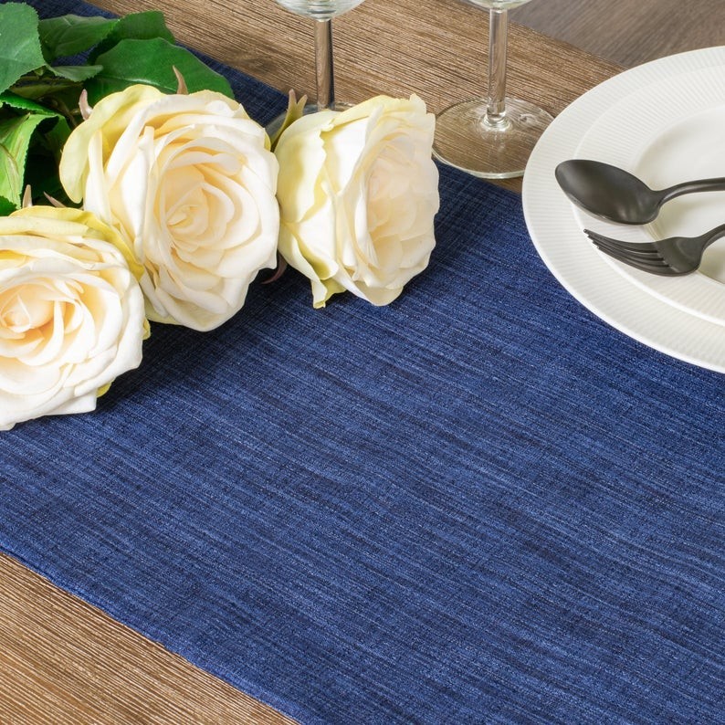Скатерть-дорожка Раннер из льняной ткани TouchableLinen 1 шт 40*200 см Синий меланж
Скатерть-дорожка Раннер из льняной ткани TouchableLinen 1 шт 40*200 см Синий меланж