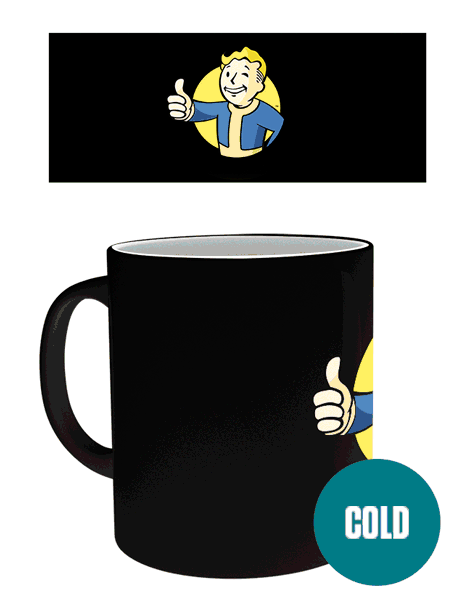 Чашка-хамелеон GB eye Fallout 4 - Vault Boy Heat Change Mugs 320 ml (MGH0029)
Чашка-хамелеон GB eye Fallout 4 - Vault Boy Heat Change Mugs 320 ml (MGH0029)
