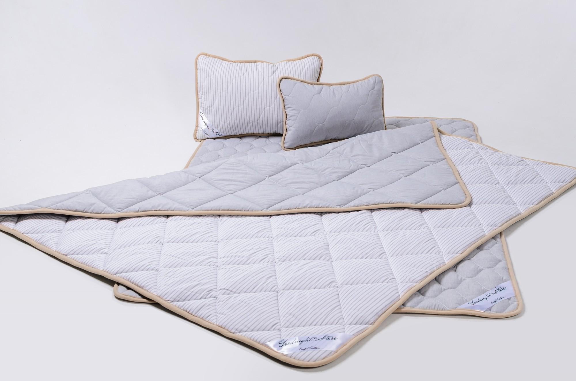 Комплект Goodnight.Store : Ковдра 140х200 + Подушка 40х60 Односпальний колір Сірий / Білий у смужку
Комплект Goodnight.Store : Ковдра 140х200 + Подушка 40х60 Односпальний колір Сірий / Білий у смужку