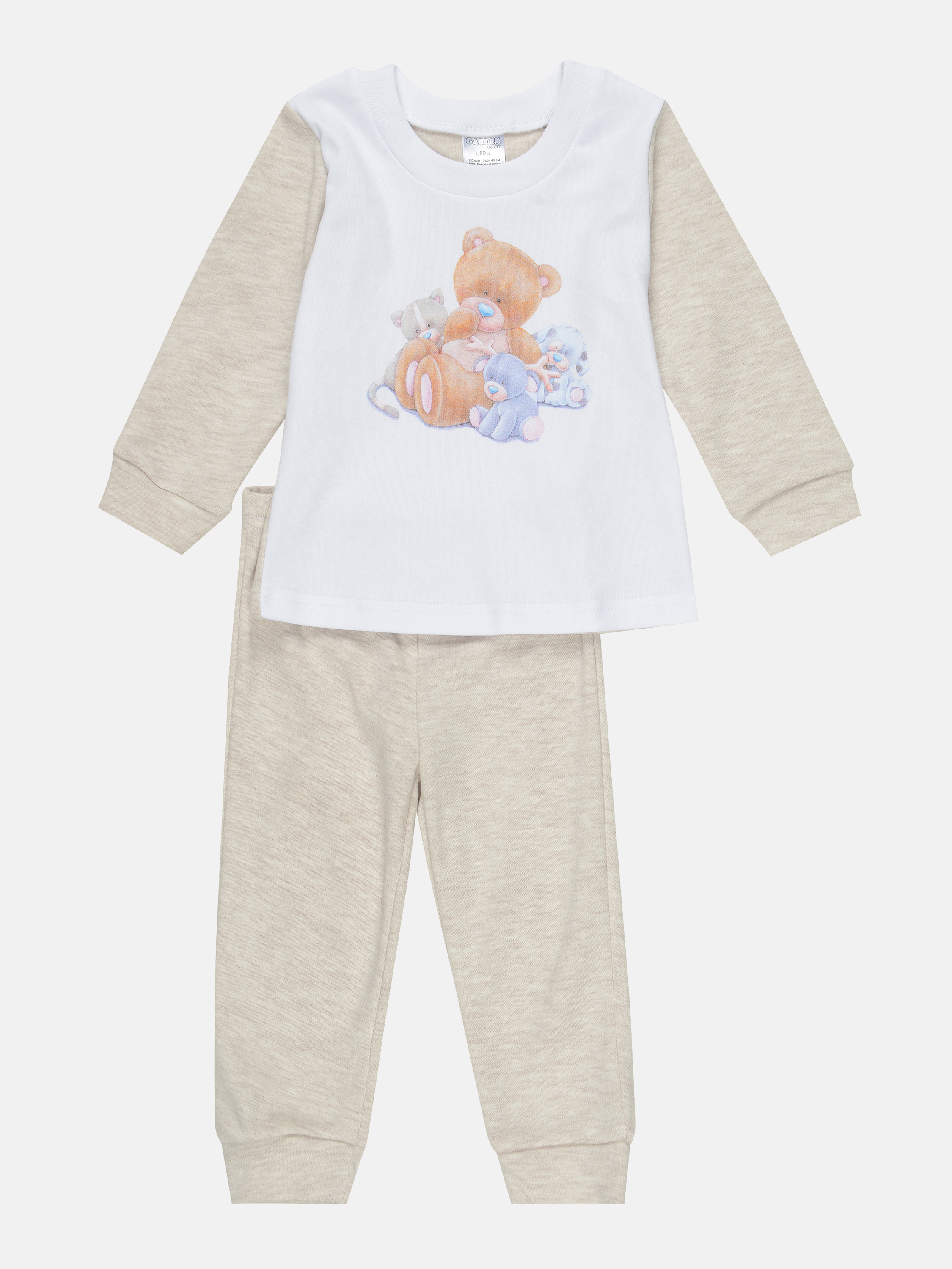 Пижама (футболка с длинными рукавами + штаны) Garden Baby Друзья 34038-02 98 см Бежевая меланж (4823403802431)
Пижама (футболка с длинными рукавами + штаны) Garden Baby Друзья 34038-02 98 см Бежевая меланж (4823403802431)