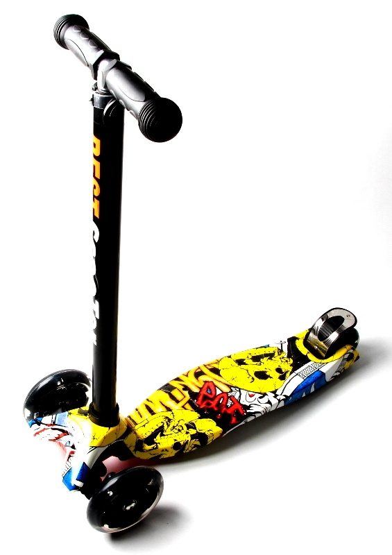 Детский трехколесный самокат Scooter MAXI со светящимися колесами и рисунком, Joker
Детский трехколесный самокат Scooter MAXI со светящимися колесами и рисунком, Joker