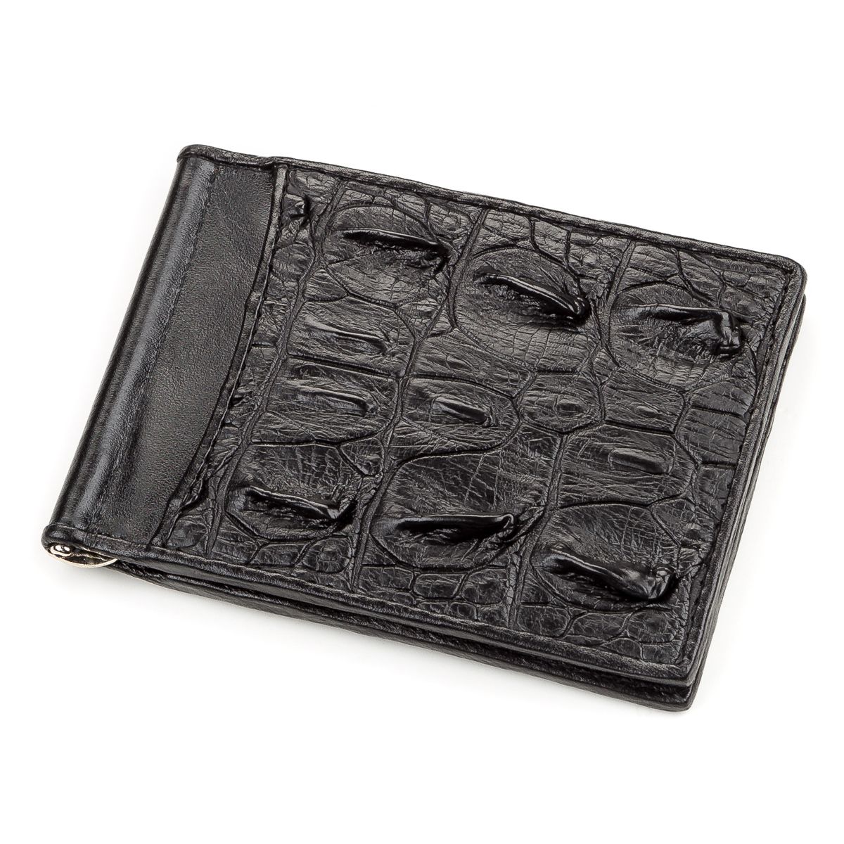 Зажим CROCODILE LEATHER 18169 из натуральной кожи крокодила CROCODILE LEATHER Маленькие Черный
Зажим CROCODILE LEATHER 18169 из натуральной кожи крокодила CROCODILE LEATHER Маленькие Черный