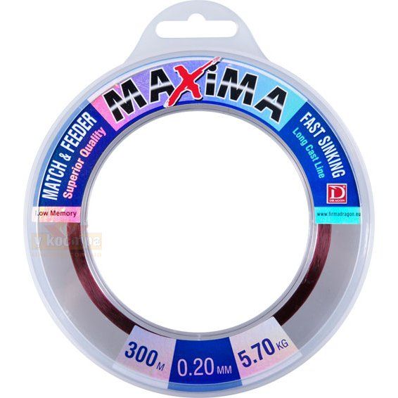 Леска рыболовная Dragon Maxima Match & Feeder 300м / 0,35мм / 13,9кг (TDC-30-21-035)
Леска рыболовная Dragon Maxima Match & Feeder 300м / 0,35мм / 13,9кг (TDC-30-21-035)