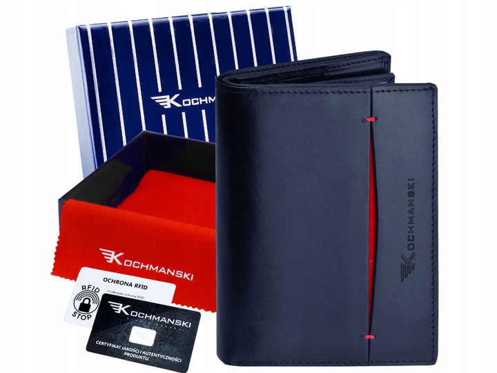 Кошелёк кожаный мужской Kochmanski с защитой RFID 13.2 х 9.5 х 1.3 см синий с красным (K-VTW-435-3443)
Кошелёк кожаный мужской Kochmanski с защитой RFID 13.2 х 9.5 х 1.3 см синий с красным (K-VTW-435-3443)